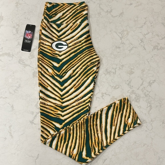 Zubaz Women's Green Bay Packers Leggings Medium NWT - Picture 6 of 15